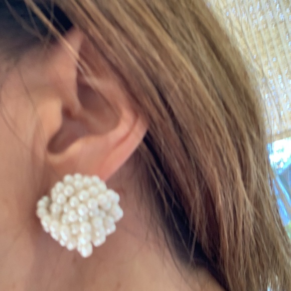 Set of 3 pearl look earrings - Picture 5 of 5